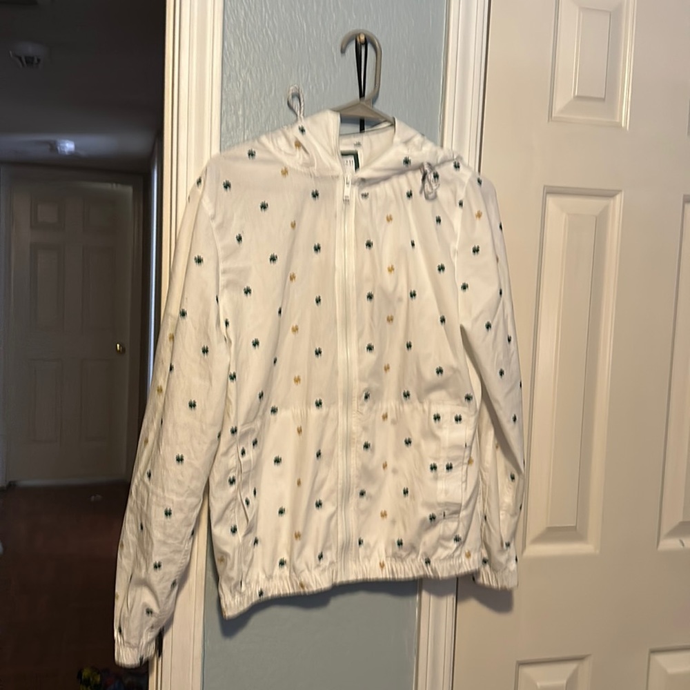 Denim and flower men’s small lightweight jacket